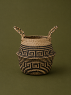 Woven Grass Belly Basket