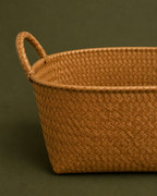 Woven Straw Storage Basket